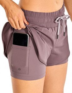 Shorts with phone pocket